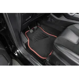 Walser Universal Fußmatten Matrix Komplett-Set schwarz rot