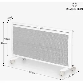 Klarstein Hot Spot Slimcurve Double Wave 2-in-1 2000 W weiß