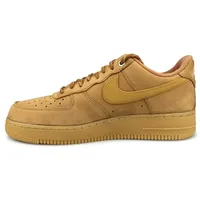 Nike Herren Air Force 1 '07 WB Sneaker, Flax Wheat Gum Light Brown Black, 44.5 EU - 44.5 EU