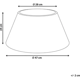 Beliani Weihnachtsbaumkragen, 24 cm