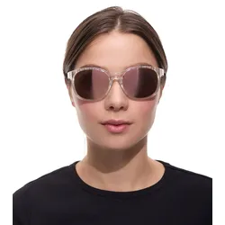 adidas Sport Damen Sonnen-Brille mit verspiegelten Kupfer/Braunen Gläsern Lauf-Brille Freizeit-Brille SP0011 5826G Transparent - One-Size