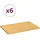 vidaXL Frühstücksbrettchen 6-tlg. Bambus 35 x 23 x 0,8 cm Braun