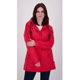 DEPROC Active Regenjacke Friesennerz #ankerglutmeer WOMEN CS auch in Großen Größen erhältlich rot 34