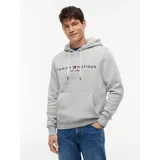 Tommy Hilfiger Core Logo Kapuzenpullover Cloud Heather 2XL