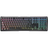 Cherry MX 3.0S Wireless, kabellose mechanische Gaming-Tastatur mit RGB-Beleuchtung, US-Layout (QWERTY), Bluetooth-, Funk- oder Kabelverbindung, MX RED Switches, Schwarz