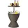 Costway Gartentisch 75 kg höhenverstellbar 30 L Braun