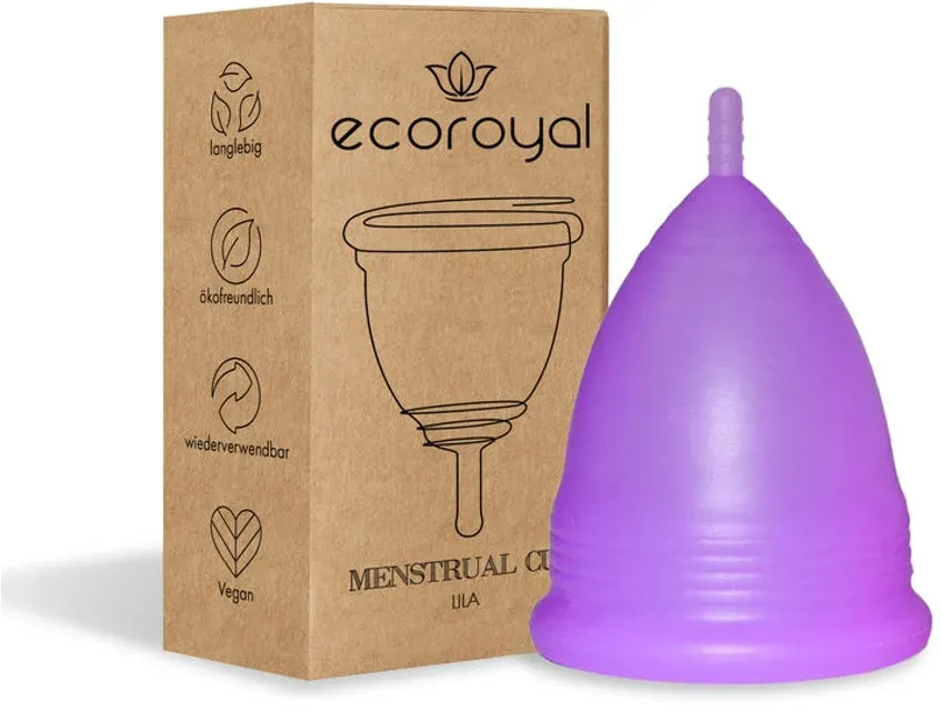 Ecoroyal Menstruationstasse in 2 Größen - Lila - B