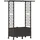 vidaXL Hochbeet mit Rankgitter und Dach 124,5 x 40 x 142 cm Braun