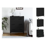 vidaXL Sideboard Schwarz 69,5x34x90 cm Holzwerkstoff