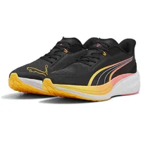 Puma Darter Pro Road Running Shoe, Black-Sun Stream,