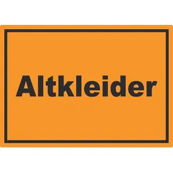 HB-Druck Altkleider Mülltrennung Aufkleber mit Text A4 (210x297mm)