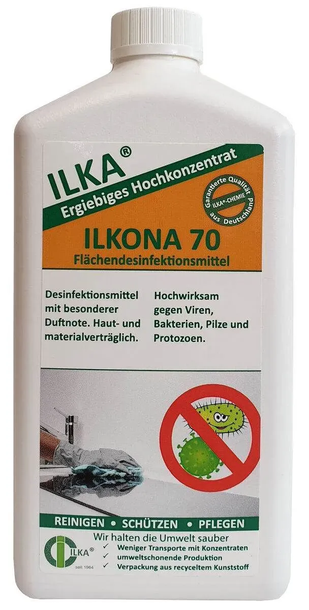 ILKA Ilkona 70 Desinfektionsmittel zur Flächendesinfektion | 1 Liter Flasche