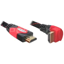 DeLock 82686 High Speed HDMI-Kabel Stecker - Stecker gewinkelt 2,0 m