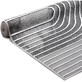 OTTO home Teppich OTTO HOME "Lysandra" Gr. 6, grau (dunkelgrau), B:200cm H:8mm L:300cm, Kunstfaser, Teppiche, Teppich, 3D-Effekt, softer Kurzflor, pflegeleicht, leichter Glanz, Scandi-Look