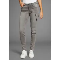 Arizona Skinny-fit-Jeans "Ultra-Stretch", Damen, Gr. 38, N-Gr, grau (grau