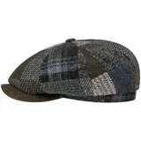 Stetson Hatteras Patchwork Schirmmütze Made in EU Herren Sommer Winter braun-blau XXL (62-63 cm) - XXL