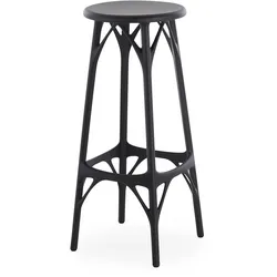 Kartell A.I. Hocker light recyceltes Material - Schwarz