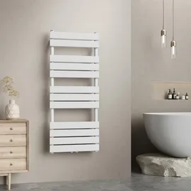 neu.haus Handtuchheizkörper 500 x 1200 mm 615 W weiß Mittelventil