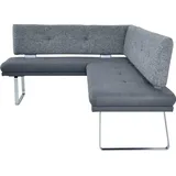 K+W Komfort & Wohnen »Giacomo II«, mit Flachstahlkufe in edelstahlfarbig lackiert, Rücken und Sitz gesteppt, Spitzkissenoptik, Abstandhalter im Rücken