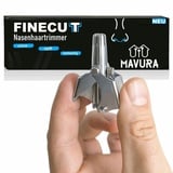 MAVURA Nasenhaartrimmer FINECUT Nasenhaartrimmer Nasenhaarschneider Haar Trimmer, Ohrenhaartrimmer Ohrhaartrimmer Nase Ohr Haartrimmer Edelstahl silberfarben