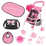 Bayer Design Puppenbuggy Set mit Tasche, Wickelunterlage und Zubehör