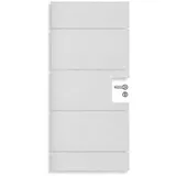 aixFOAM Akustikplatte DOORIE, Tür-Außenseite, Set, 86 x 198,5 x 5 cm, Filz und Schaumstoff, lichtgrau