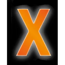 CONACORD Klebebuchstabe X Reflektierend 8 cm Orange