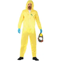 Smiffys Kostüm Breaking Bad, Gelb, mit Schutzanzug, Maske, Handschuhen