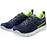 Mammut Trail-Laufschuhe Saentis Low GTX (wasserdicht) marineblau/lime Herren