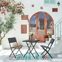 Happy Home Bistro Set 3-tlg. Schwarz