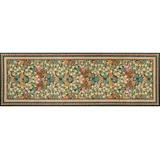 Wash+Dry Fußmatte, Garden Luxe Blue, 60x180cm, innen und außen, waschbar,