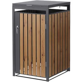 ML-Design Mülltonnenbox 1er 68 x 80 x 116,3 cm anthrazit-eichenoptik