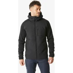 Sweatjacke Herren Hybridjacke Wandern - NH500 rauchschwarz L