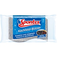 Spontex Kochfeldblitzer, Reinigungsschwamm für Glaskeramik und sensible Oberflächen, ideal für Kochfelder, kratzfrei und saugstark, 1 Stück(1er Pack)