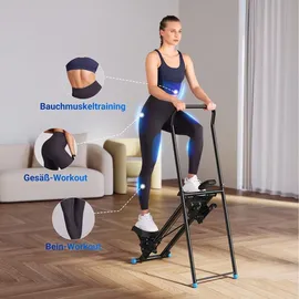 Merach Stepper 2025 Schwarz 56 cm x 86 cm x 120 cm