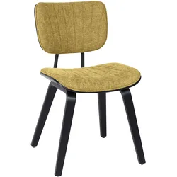 4er-Set Valerie | Bistro Stuhl | Honig Braun | Stoff/Textil