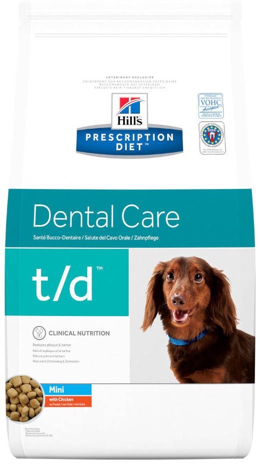 Hill'sTM Prescription DietTM t/dTM Canine Mini au Poulet 3 kg pellet(s)