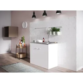 Respekta Unterschrank Komplettspüle 100 x 50 cm Weiß