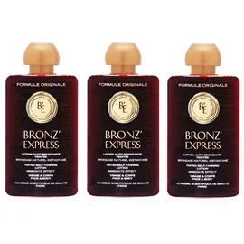 Bronz Express Bronz Express, Selbstbräuner, 3x Academie Bronz Express Lotion Auto-Bronzante Teintee Selbstbräunungslotion 100 ml = 300 ml (300 ml)