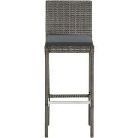 vidaXL Gartenbar Set 5-tlg. Grau