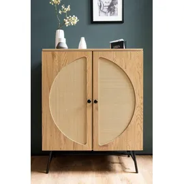 FineBuy Sideboard 80 x 103 x 39 cm Braun