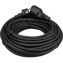 Perel GUMMI-VERLÄNGERUNGSKABEL - 25 m - 3G1.5 - STECKER-TYP E (Französisches System)