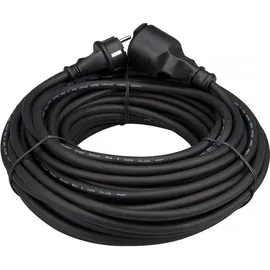 Perel GUMMI-VERLÄNGERUNGSKABEL - 25 m - 3G1.5 - STECKER-TYP E (Französisches System)