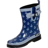 Bockstiegel Damen Regenstiefel Marleen dk.blau/multi Gr. 39 - 39