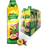 Pfanner Maracuja Getränk im Vorratspack – Fruchtig-exotischer Geschmack mit Vitamin C – 15% Fruchtgehalt (8 x 1 l)