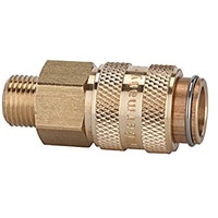 Riegler Schnellverschlusskupplung NW 5, Messing blank, G 1/8 AG