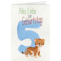 Geburtstagskarte Kinder Zahl 5 52-52205 Bild