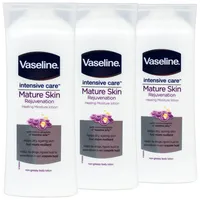 (9,58 EUR/l) 3x Vaseline Intensive Care Mature Skin Body Lotion 400ml