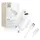 TECH-PROTECT NCA30 30W USB-A / USB-C + USB-C / Lightning Cable 100cm - White