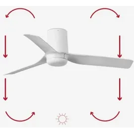 FARO Mini Punt Tub S 90 cm Deckenventilator Weiß